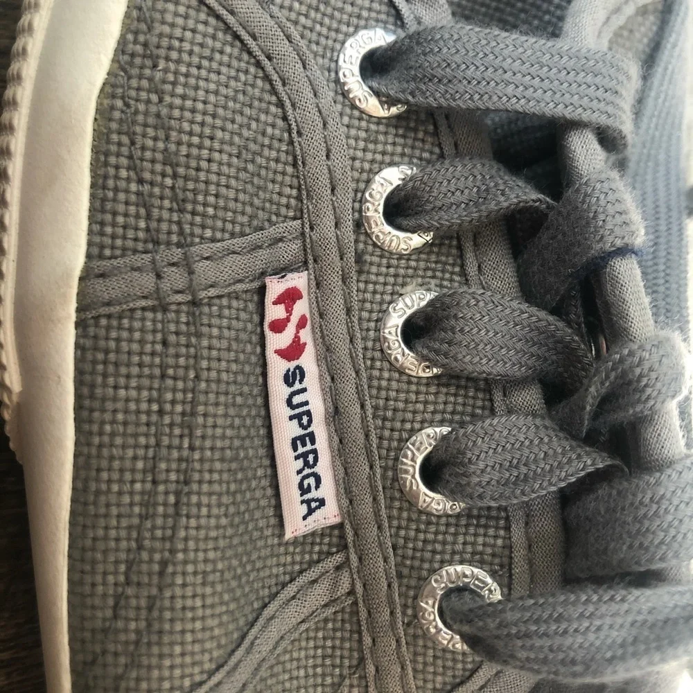 Superga Unisex Gray Cotu Classic S000010-M38 Sneakers Women's 6 Men's 4.5 - Picture 8 of 15